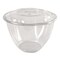 Eco-Products 48 oz. Renewable and Compostable Plastic Salad Bowls with Lids - Clear (150/Carton)